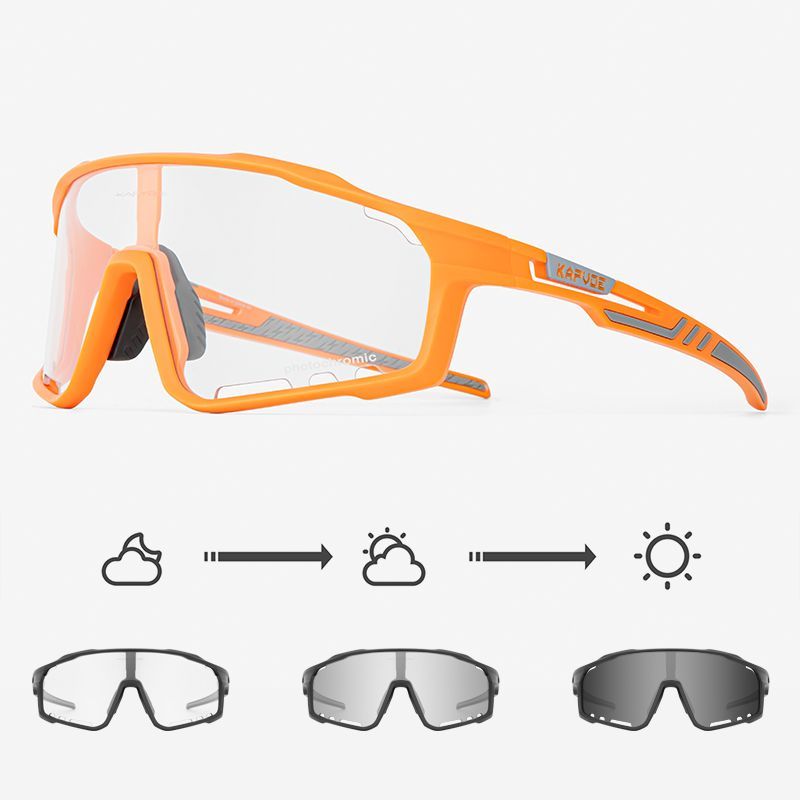 KAPVOE cycling chromic glasses professional windproof sports mountain road bike outdoor sports myopia goggles men and women