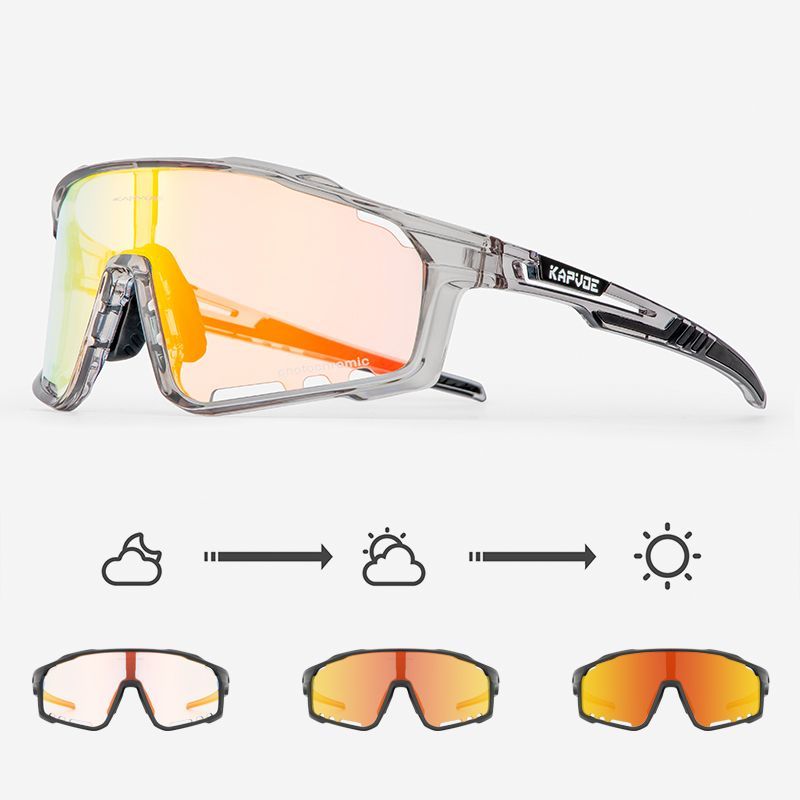 KAPVOE cycling chromic glasses professional windproof sports mountain road bike outdoor sports myopia goggles men and women