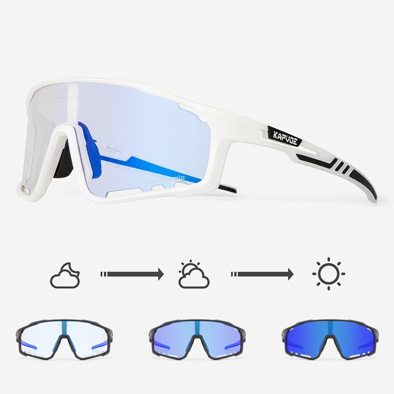 KAPVOE cycling chromic glasses professional windproof sports mountain road bike outdoor sports myopia goggles men and women