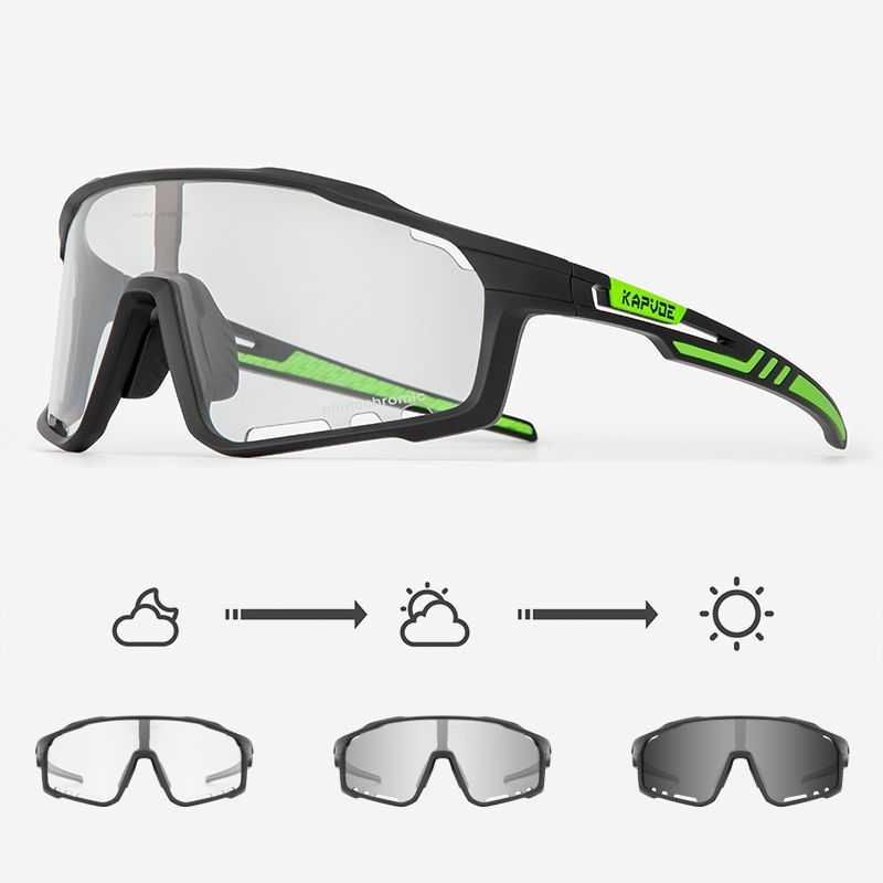 KAPVOE cycling chromic glasses professional windproof sports mountain road bike outdoor sports myopia goggles men and women